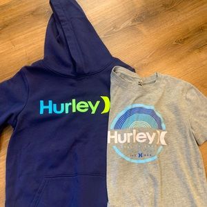 Hurley T-Shirt/Hoody Set Boys M 10/12
